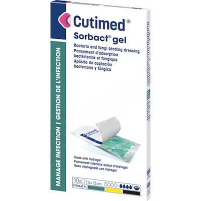 CUTIMED SORBACT GEL 7,5XCMX15CM ANTIMIKROBIÁLNÍ KRYTÍ SORBACT S HYDROG