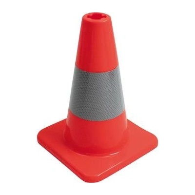 Výstražný dopravní kužel, PVC výška 35 cm červená/bílá – Zboží Mobilmania