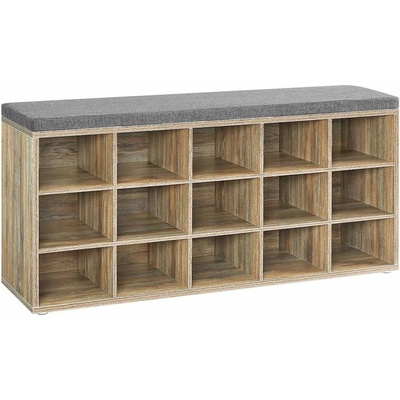 Songmics Vasagle Endersen 105 cm světle hnědý/šedý