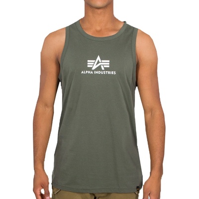 Alpha Industries Basic Tank tielko pánske dark olive zelená