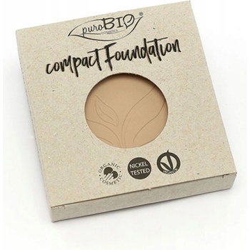 puroBIO Cosmetics Compact Foundation kompaktní pudrový make-up náhradní náplň SPF10 01 9 g