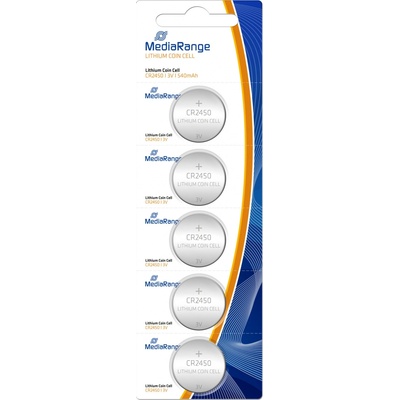 MediaRange Premium Coin Cells CR2450 5ks MRBAT138