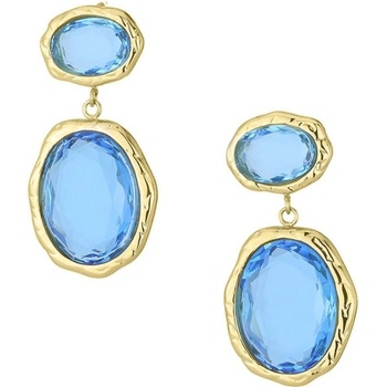 Manoki Ocelové náušnice Meriel modrý krystal chirurgická ocel KA244GN Modrá