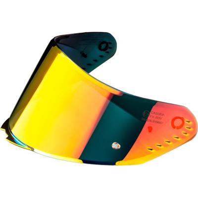 Plexi pro přilby Cassida AERO s přípravou pro Pinlock zrcadlové červené REVO