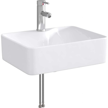vidaXL Мивка за баня Хром 48, 5 x 37, 5 x 13 см Метал (890230)