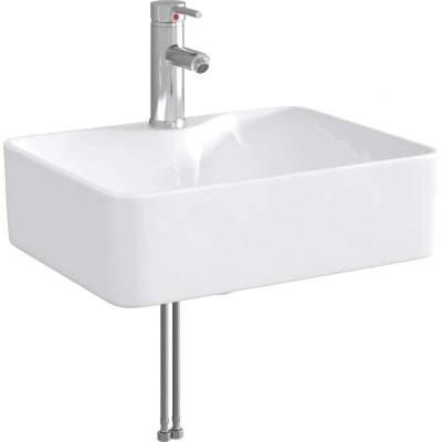 vidaXL Мивка за баня Хром 48, 5 x 37, 5 x 13 см Метал (890230)