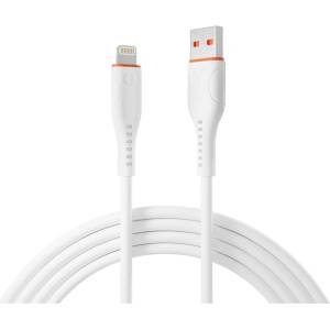 S-Link Кабел S-Link - SL-X207E (2A, 12W, бързо зареждане, Lightning, кабел за данни+зарядно устройство, бял) 37800 (37800)