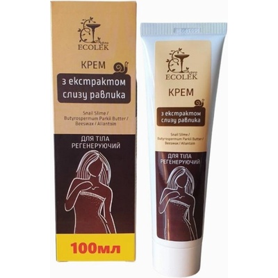 Ecolek Herbatica Tělový regenerační krém s extraktem ze šnečího slizu 100 ml
