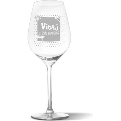 Sablio Pohár na víno Vitaj na svete 2 490 ml