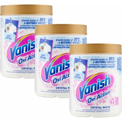 Vanish Oxi Action odstraňovač škvŕn a bieliaci prášok 3 x 970 g