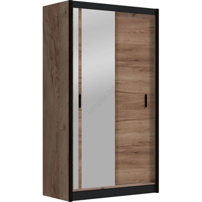 EMS Гардероб с огледало SABRINA 120x215 см, дъб крафт (MT0047)