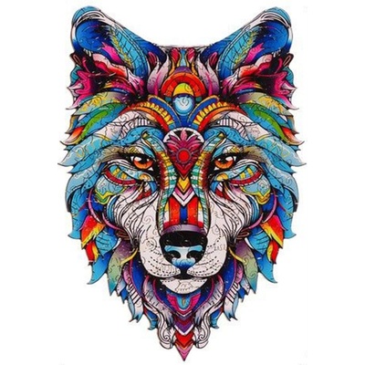 Kruzzel Дървен пъзел Kruzzel - Вълк, 170 части (KRU24552)