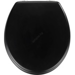 WENKO 20077100-WC тоалетна седалка PRIMA 37x41 см черна/сребриста (WE0625)