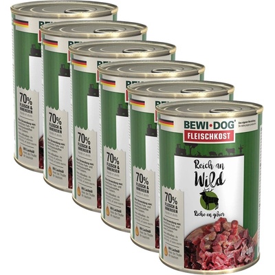 Bewi Dog консерви - Wild, 6 x 400г