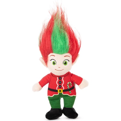 Амек Тойс Плюшена играчка Амек Тойс - Коледно тролче с бастунче, 26 cm (010642-4)