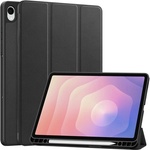 Gigapack Samsung Tab S11 5G GIGAPACK Tok стоящ, с кожен ефект, активен FLIP, моливник, ЧЕРЕН GP-177309 (GP-177309)