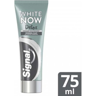 Signal White Now Detox Charcoal bieliaca s aktívnym uhlím 75 ml