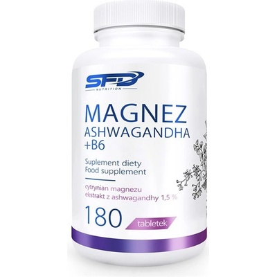 SFD Nutrition hořčík ashwagandha + B6 180 tablet