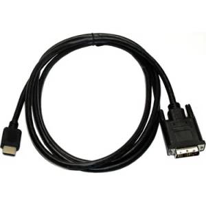 VEZ Кабел със стойност - 11.99. 5522 (dvi-hdmi мъжки/женски, черен, 2 м) (11.99.5522)