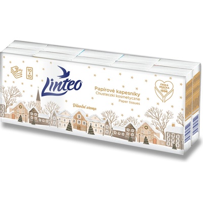Linteo Den&Noc Papírové kapesníky 3-vrstvé 10x10 ks – Zboží Dáma