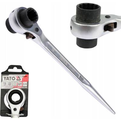 Yato Nástrčný klíč oboustranný s ráčnou YT-4937