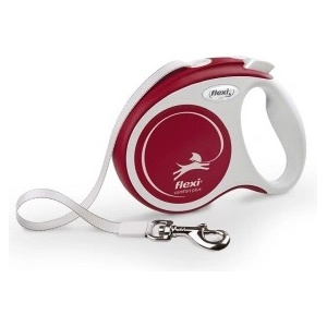 flexi Автоматичен повод Flexi COMFORT PLUS XS ЛЕНТА - Червен, 3 м за кучета до 12 кг NOBBY Germany 04570