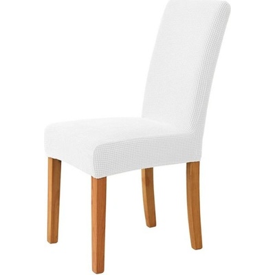 Univerzální napínací potah na židli - Bílý