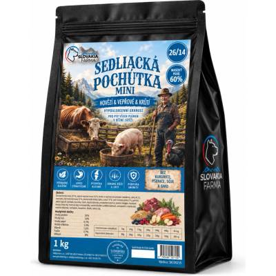 Hypoalergenní Slovakia Farma - Sedliacká pochúťka Adult - 1 kg