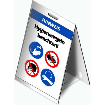 CIMCO Lepenkový stojan DODRŽUJ HYGIENU!