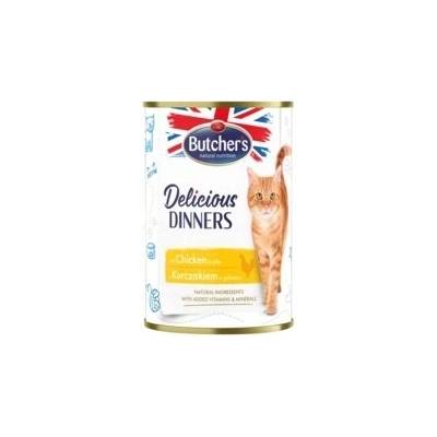 Butcher's Delicious Dinners kúsky s kuracím mäsom 400 g
