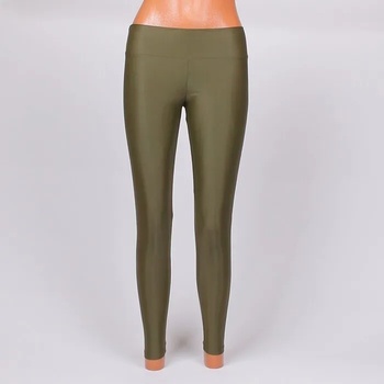 Image 1 of Еластичен клин в маслено зелен цвят