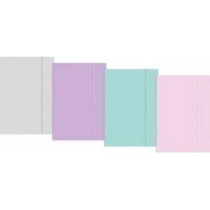 Interdruk Briefcase with elastic band A5+ Pastel (10pcs)