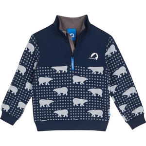 finkid Детски вълнен пуловер Finkid Kid's Masi Nordik Wool jumper - Navy - размер 130/140 (EU) (704-5483-0216)
