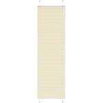 vidaXL Плисирана щора, кремава, 65x200 см, ширина на плата 64, 4 см, полиестер (4015306)