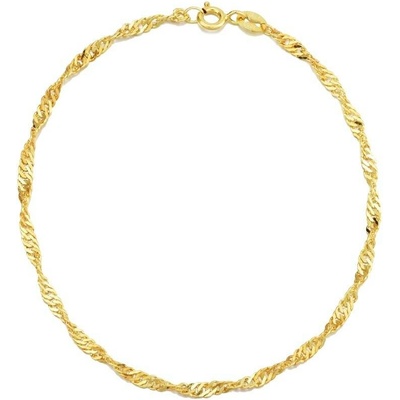 Olivie stříbrný náramek Singapore GOLD 7628
