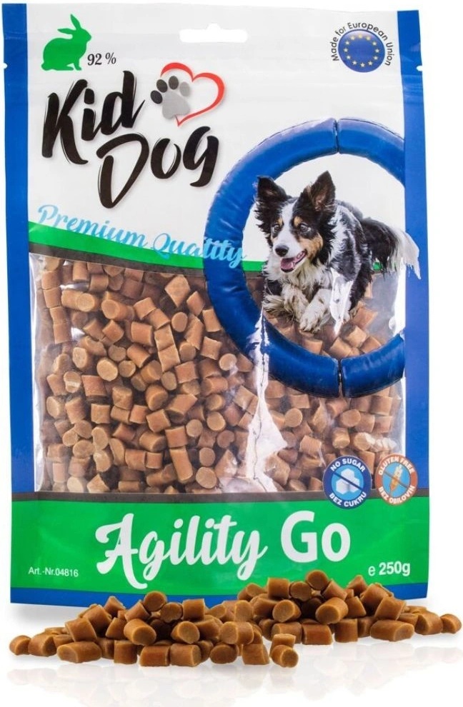 Kiddog AGILITY GO mini kousky s králíkem 250 g Kiddog AGILITY GO mini kousky s králíkem 250 g