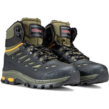 LAMBIRLENT Мъжки туристически боти- Черно-Зелен 3060 (1601_Зелен)
