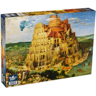 Black Sea Пъзел Black Sea от 2000 части - Вавилонската кула, Питер Брьогел Стари