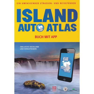 Mál og menning vydavatelství atlas Island Auto atlas und Reisefuhrer německy