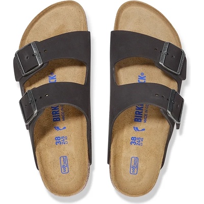 Birkenstock Чехли от набук Birkenstock Arizona SFB в черно 1019035 (1019035)