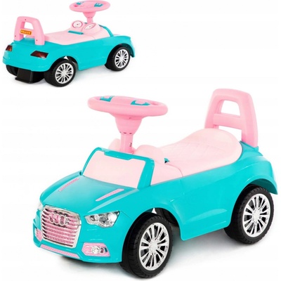 Polesie autíčko s hudobným panelom červené