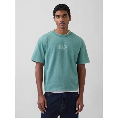 GAP Скъсена тежка тениска с лого 1969 GAP GAP | Zelen | МЪЖЕ | XS
