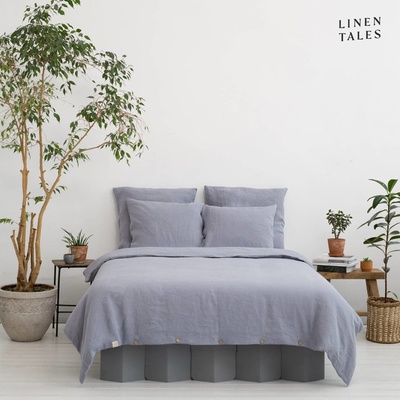 Linen Tales Светлосиво спално бельо от конопени влакна за двойно легло 200x200 cm - Linen Tales (LT-DCSH-200x200/50x70-DAG)
