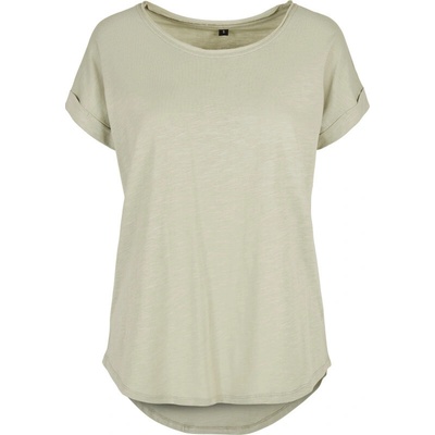 Build your Brand Tričko BY 036 slubové krátký rukáv dámské COT560036ahh00 soft salvia
