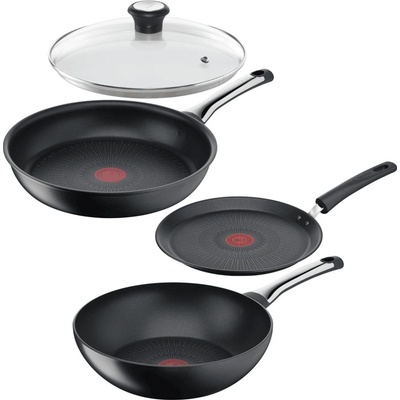 Tefal Excellence klasická 28 cm wok 28 palacinková 25 cm a pokrievka 28 cm