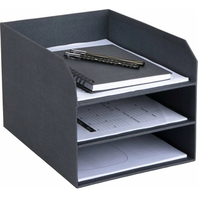 Bigso Trey Canvas Paper Laminate organizér černá