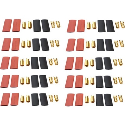 Fusion Позлатен конектор 6.0mm със свиващи се тръбички (10 двойки)