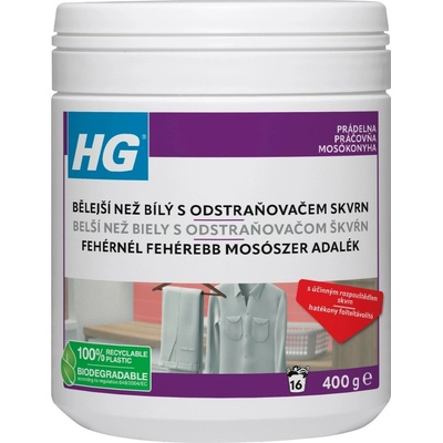 HG Bieliaci prostriedok s odstraňovačom škvŕn Belšie než biely 500 g