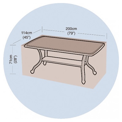 MAT GROUP Plachta krycí na obdélníkový 8místný stůl 200x114x71cm, PE 90g/m2 – Zboží Dáma