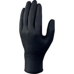 Delta Plus Delta venitactyl v1450b100 / Ръкавици за еднократна употреба, устойчиви на химикали и вируси, 100 броя в опаковка - черни 6 (v1450b10006)